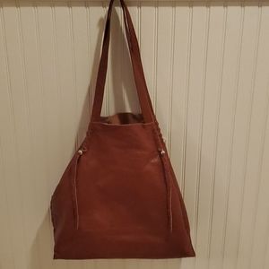 Hand Crafted Cognac Leather Bag